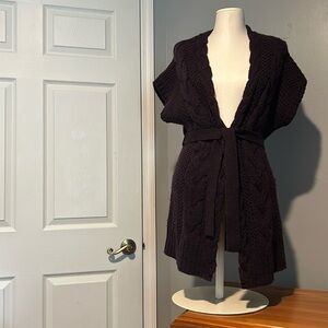 Ann Taylor Loft Deep purple Cardigan wrap sweater- Small